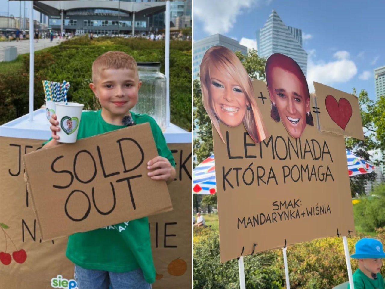 8-letni Szymonek rozdał ponad 100 litrów lemoniady pod Pałacem Kultury. Zbiera 11 mln zł na terapię genową