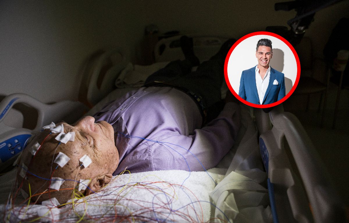 Zapis EEG umierającego mózgu. 87-letni pacjent, 15 minut nagrania i aktywna pamięć